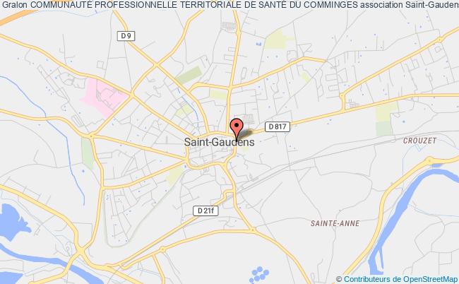 plan association CommunautÉ Professionnelle Territoriale De SantÉ Du Comminges Saint-Gaudens