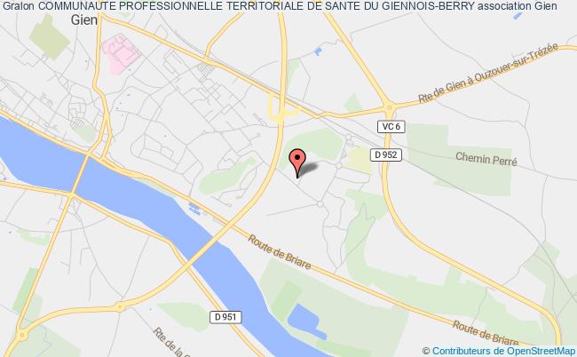 plan association Communaute Professionnelle Territoriale De Sante Du Giennois-berry Gien