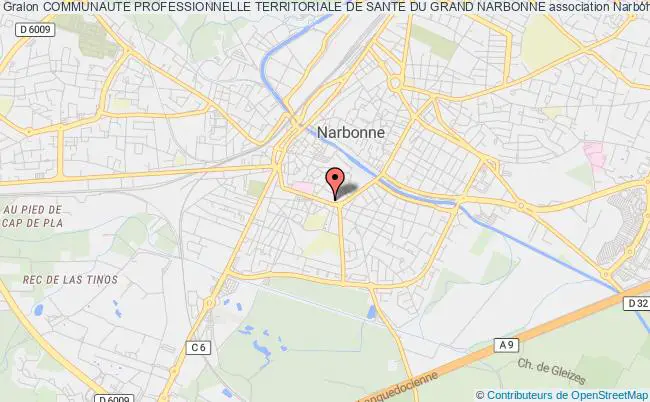 plan association Communaute Professionnelle Territoriale De Sante Du Grand Narbonne Narbonne