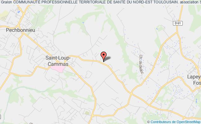 plan association CommunautÉ Professionnelle Territoriale De SantÉ Du Nord-est Toulousain. Saint-Jean