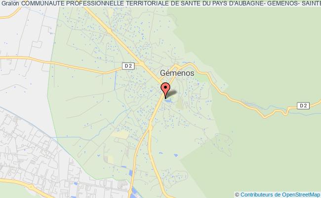 plan association Communaute Professionnelle Territoriale De Sante Du Pays D'aubagne- Gemenos- Sainte Baume Gémenos