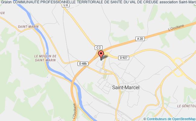 plan association CommunautÉ Professionnelle Territoriale De SantÉ Du Val De Creuse Saint-Marcel