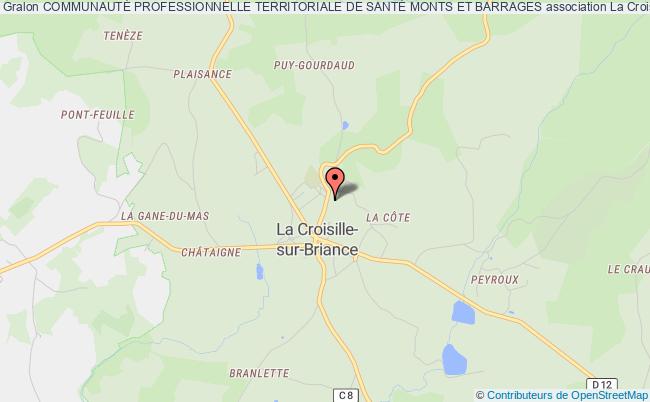 plan association CommunautÉ Professionnelle Territoriale De SantÉ Monts Et Barrages Croisille-sur-Briance