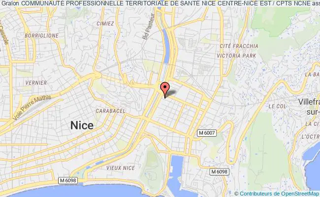 plan association Communaute Professionnelle Territoriale De Sante Nice Centre-nice Est Nice
