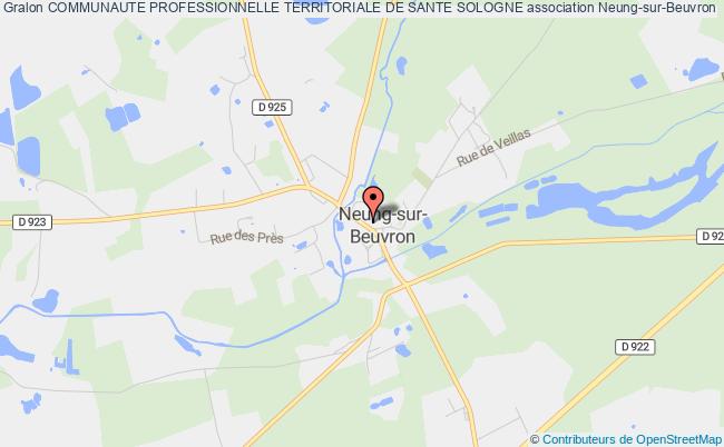 plan association Communaute Professionnelle Territoriale De Sante Sologne Neung-sur-Beuvron