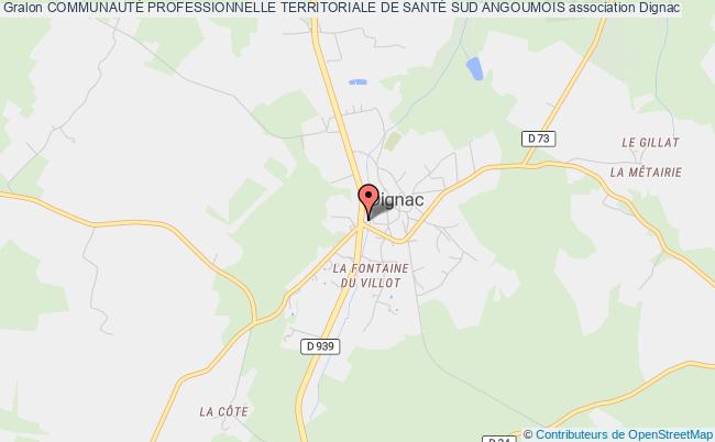 plan association CommunautÉ Professionnelle Territoriale De SantÉ Sud Angoumois Dignac
