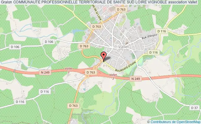 plan association CommunautÉ Professionnelle Territoriale De SantÉ Sud Loire Vignoble Vallet