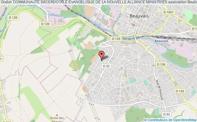 plan association Communaute Sacerdotale Evangelique De La Nouvelle Alliance Ministries Beauvais