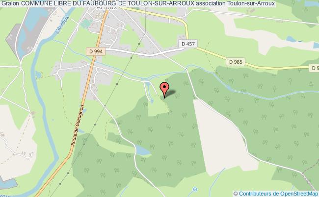 plan association Commune Libre Du Faubourg De Toulon-sur-arroux Toulon-sur-Arroux
