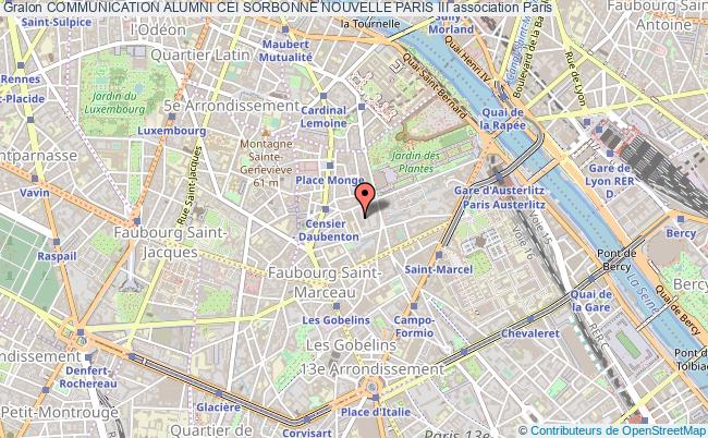 plan association Communication Alumni Cei Sorbonne Nouvelle Paris Iii Paris 5e