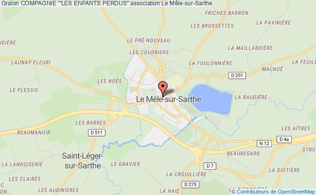 plan association Compagnie '"les Enfants Perdus" Le Mêle-sur-Sarthe