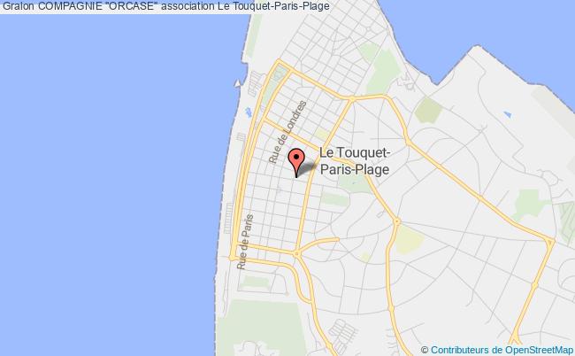 plan association Compagnie "orcase" Touquet-Paris-Plage