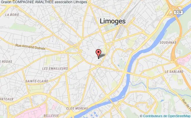 plan association Compagnie Amalthee Limoges