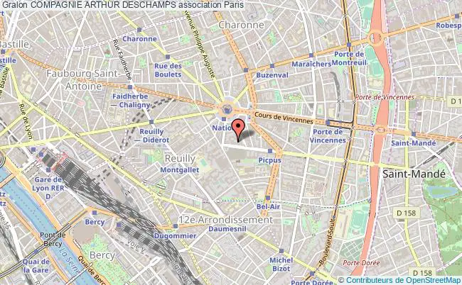 plan association Compagnie Arthur Deschamps PARIS
