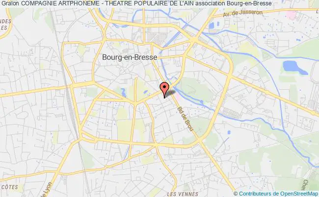 plan association Compagnie Artphoneme - Theatre Populaire De L'ain Bourg-en-Bresse