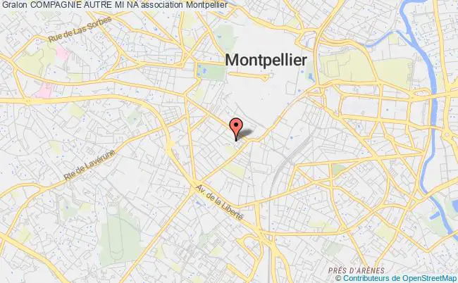 plan association Compagnie Autre Mi Na Montpellier