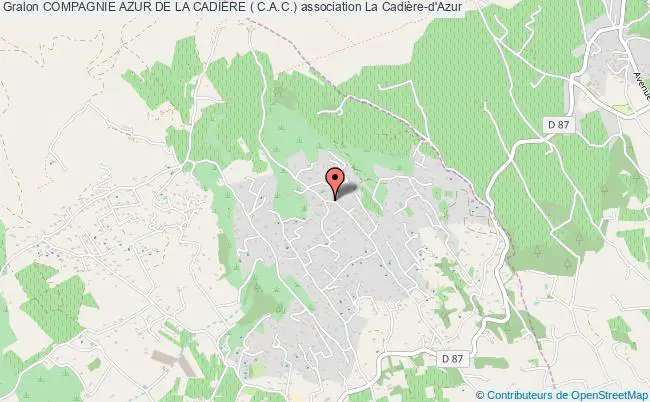 plan association Compagnie Azur De La Cadiere ( C.a.c.) La    Cadière-d'Azur