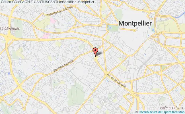 plan association Compagnie Cantuscanti Montpellier