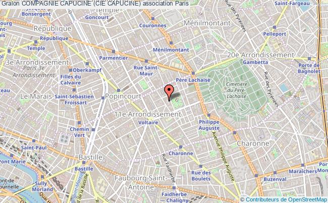 plan association Compagnie Capucine (cie Capucine) Paris