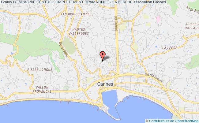 plan association Compagnie Centre Completement Dramatique - La Berlue Cannes