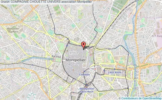plan association Compagnie Chouette Univers Montpellier