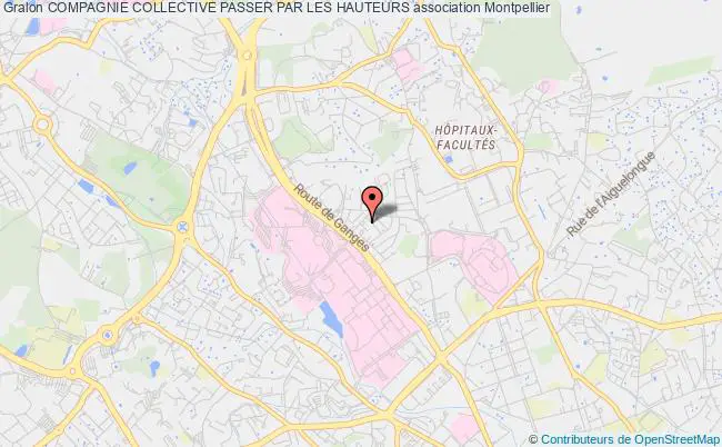 plan association Compagnie Collective Passer Par Les Hauteurs Montpellier