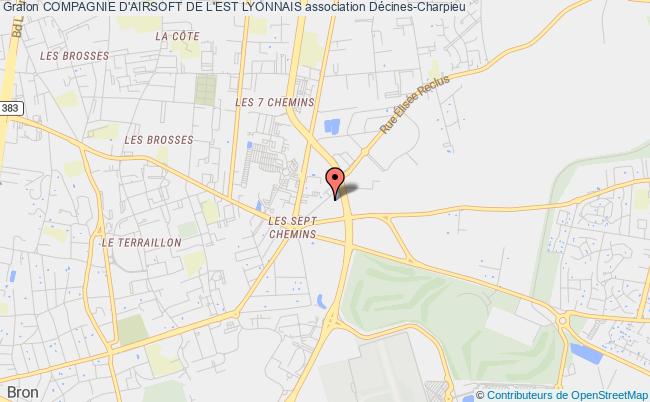 plan association Compagnie D'airsoft De L'est Lyonnais Décines-Charpieu