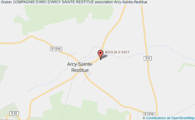 plan association Compagnie D'arc D'arcy Sainte Restitue Arcy-Sainte-Restitue