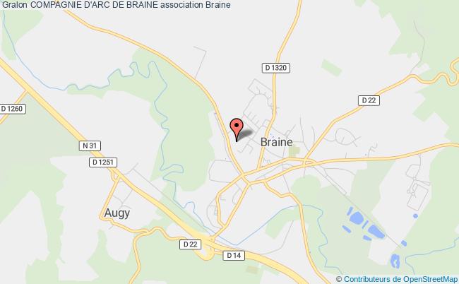 plan association Compagnie D'arc De Braine Braine
