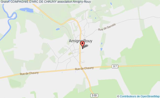 plan association Compagnie D'arc De Chauny Amigny-Rouy