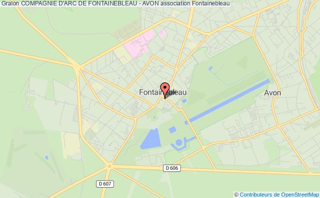 plan association Compagnie D'arc De Fontainebleau - Avon Fontainebleau