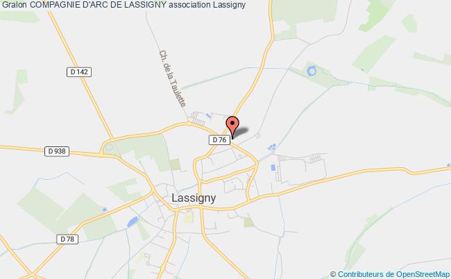 plan association Compagnie D'arc De Lassigny Lassigny