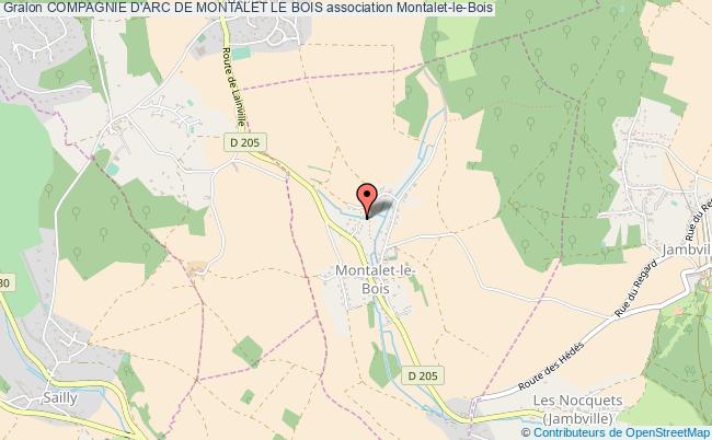 plan association Compagnie D'arc De Montalet Le Bois Montalet-le-Bois