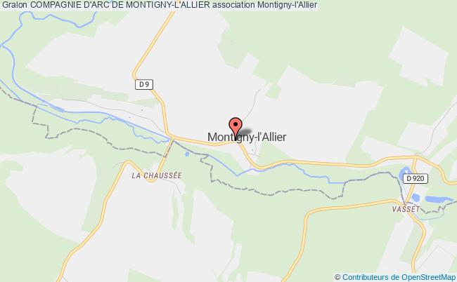 plan association Compagnie D'arc De Montigny-l'allier Montigny-l'Allier