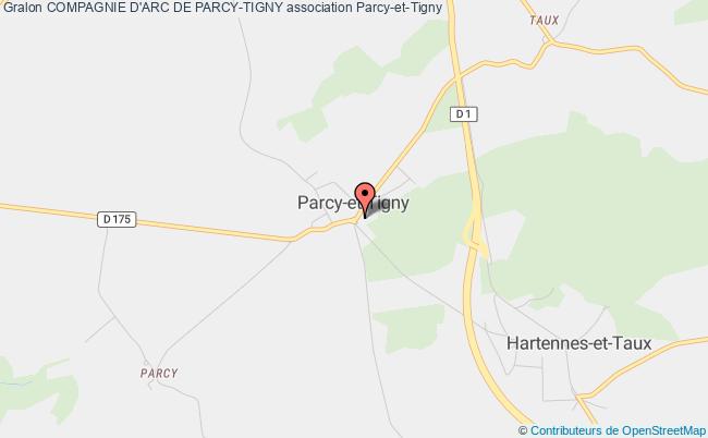 plan association Compagnie D'arc De Parcy-tigny Parcy-et-Tigny