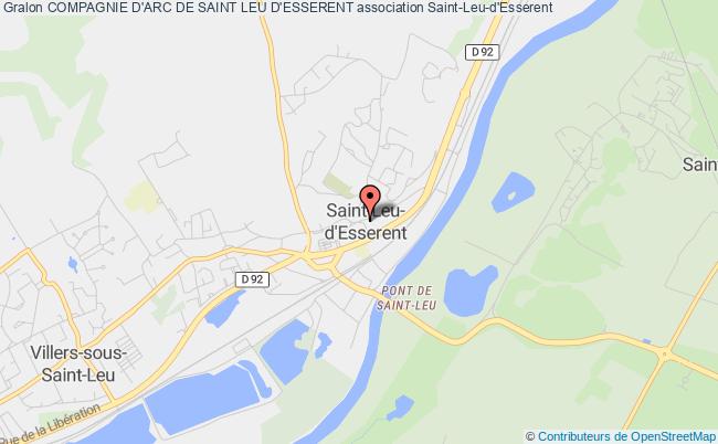 plan association Compagnie D'arc De Saint Leu D'esserent Saint-Leu-d'Esserent