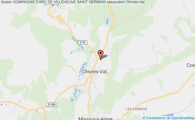 plan association Compagnie D'arc De Villeneuve Saint Germain Chivres-Val