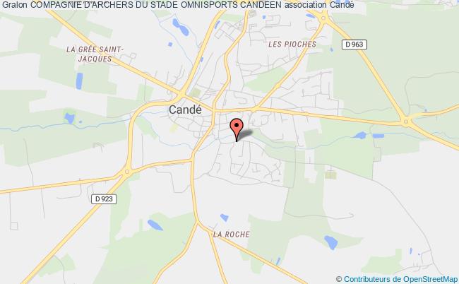 plan association Compagnie D'archers Du Stade Omnisports Candeen Candé