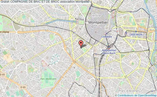plan association Compagnie De Bric Et De Broc Montpellier