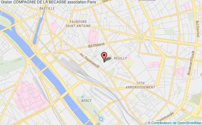plan association Compagnie De La Becasse Paris