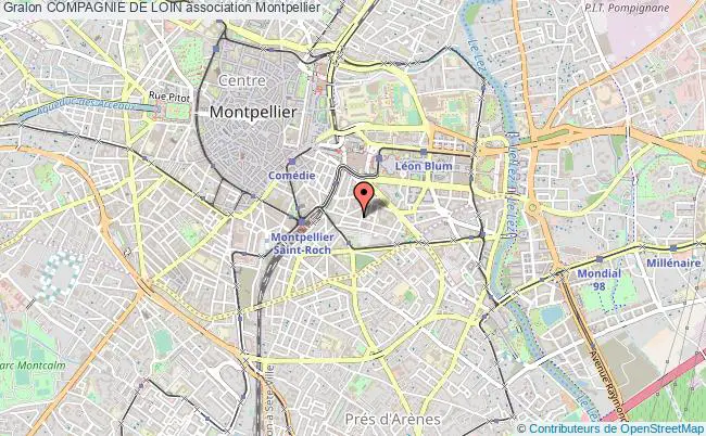 plan association Compagnie De Loin Montpellier