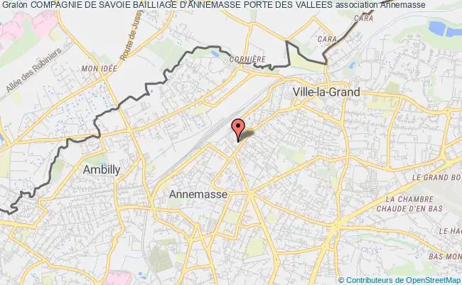 plan association Compagnie De Savoie Bailliage D'annemasse Porte Des Vallees Annemasse