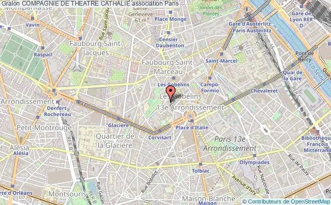 plan association Compagnie De Theatre Cathalie Paris