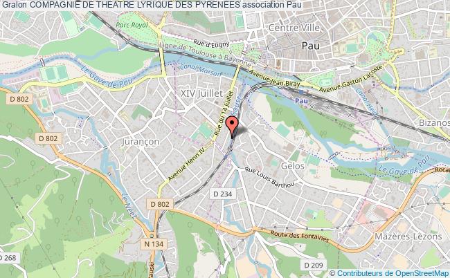 plan association Compagnie De Theatre Lyrique Des Pyrenees Pau