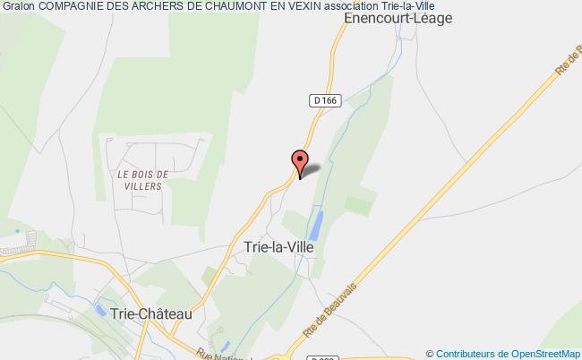 plan association Compagnie Des Archers De Chaumont En Vexin Trie-la-Ville