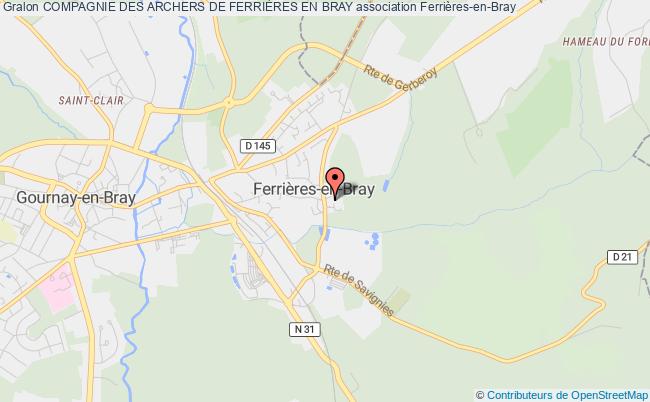 plan association Compagnie Des Archers De FerriÈres En Bray Ferrières-en-Bray
