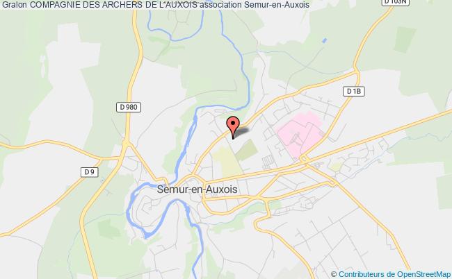 plan association Compagnie Des Archers De L'auxois Semur-en-Auxois