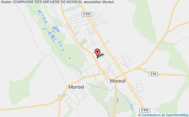 plan association Compagnie Des Archers De Moreuil Moreuil