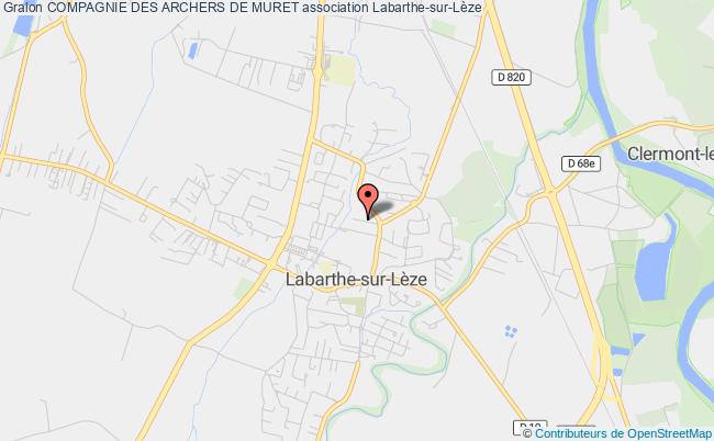 plan association Compagnie Des Archers De Muret Labarthe-sur-Lèze