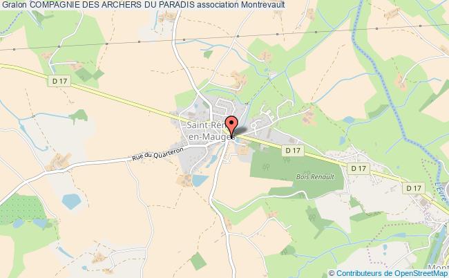 plan association Compagnie Des Archers Du Paradis Montrevault-sur-Èvre